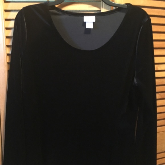 Mission Black Velour Stretchy Dress - Picture 2 of 8